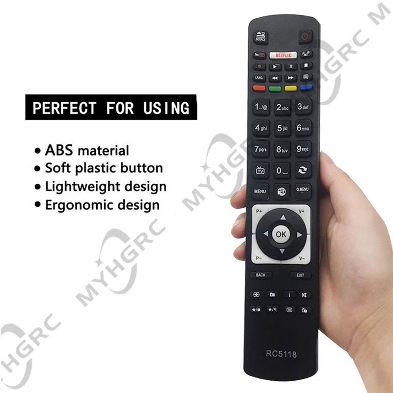 RC5118 Remote Control For HITACHI Smart TV